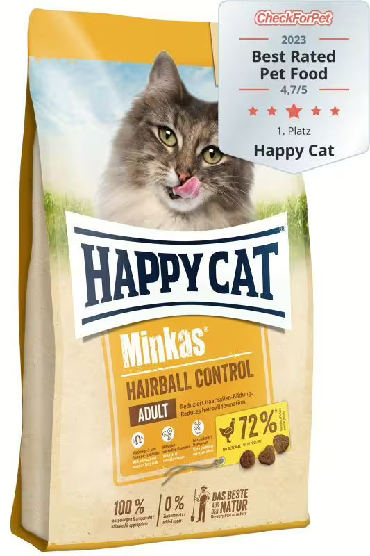 Храна за котки Happy Cat Minkas Hairball Control с птиче месо