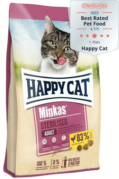 Храна за котки Happy Cat Minkas Sterilised Care с птиче месо за кастрирани котки
