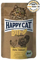 Пауч за котки Happy Cat Organic с био пилешко и пуешко месо