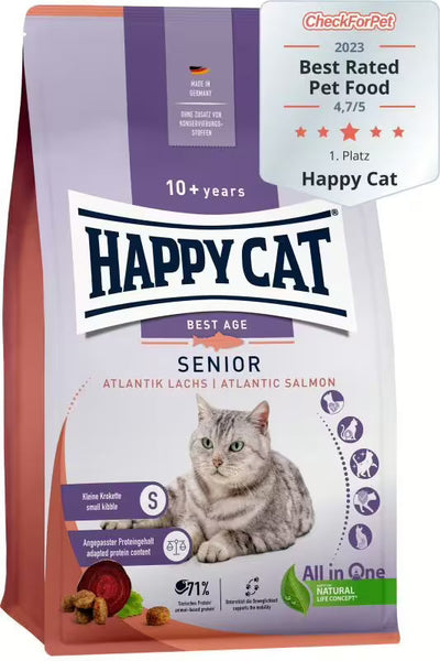 Храна за котки Happy Cat Senior Atlantic Salmon със сьомга