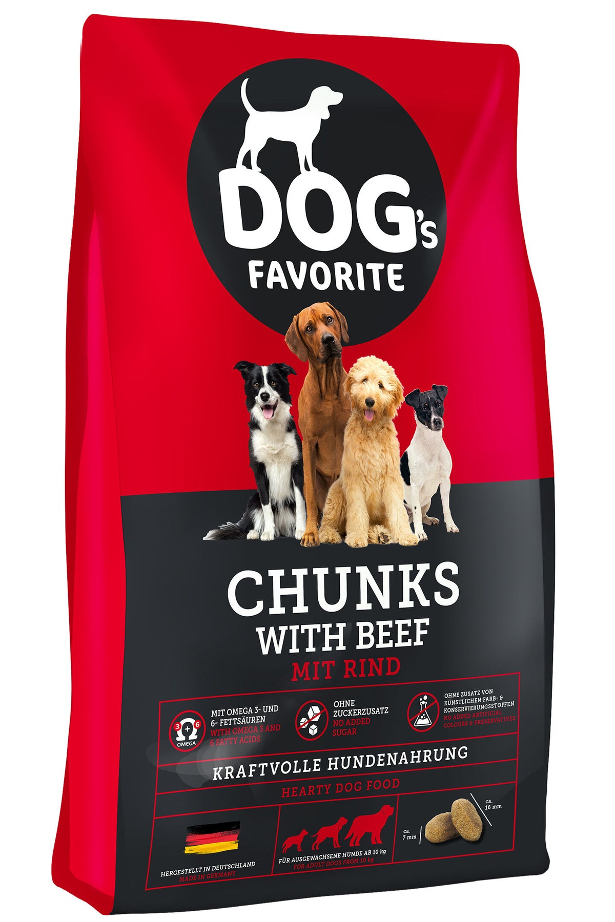 Храна за кучета Happy Dog Favorit Chunks с говеждо