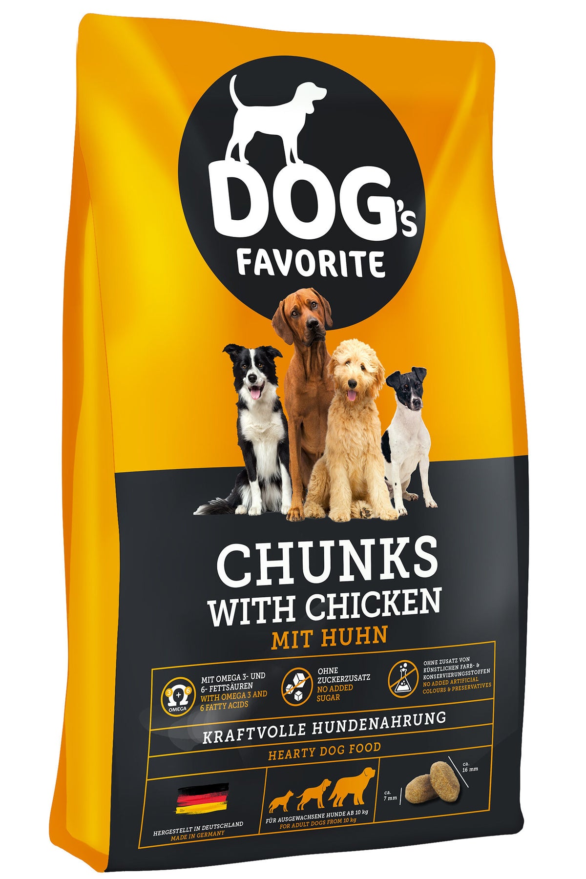 Храна за кучета Happy Dog Favorit Chunks с пилешко