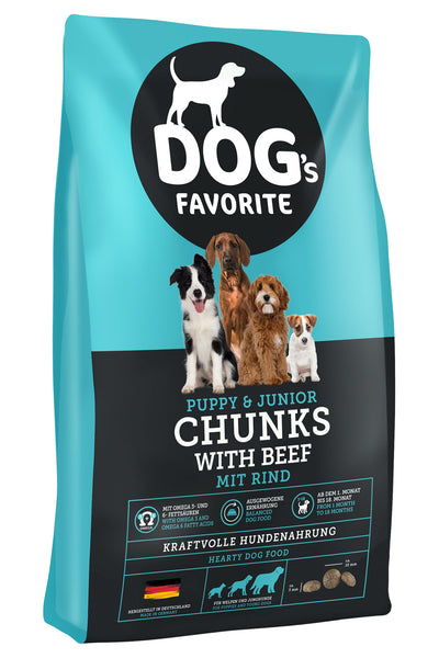 Храна за кучета Happy Dog Favorit Puppy Chunks с говеждо