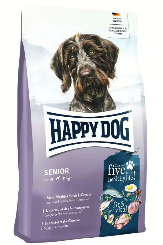 Храна за кучета Happy Dog Fit & Vital Senior с L-карнитин, агнешко и птиче месо