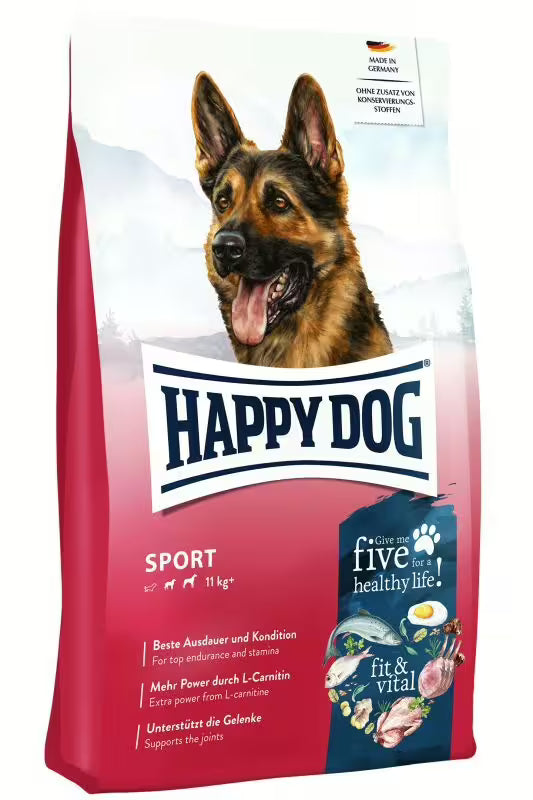 Храна за кучета Happy Dog Fit & Vital Sport с пилешко, агнешко и риба за активни кучета