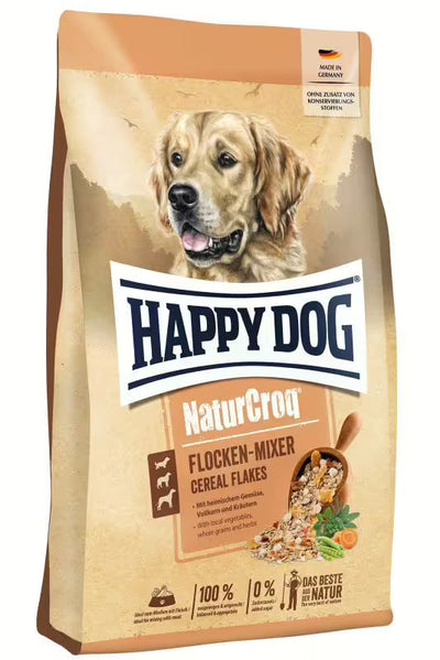 Допълваща храна за кучета Happy Dog Flakes Mixer – мюсли за смесване с месо
