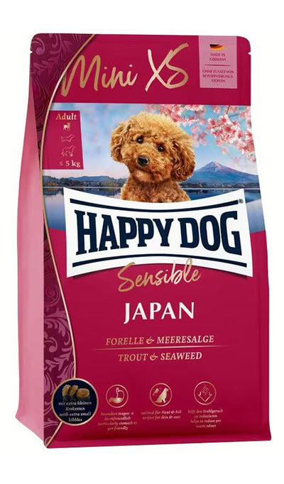 Храна за кучета Happy Dog Mini XS Japan с пилешко и пъстърва