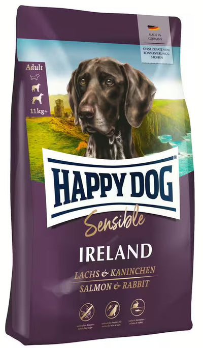 Храна за кучета Happy Dog Sensible Ireland със сьомга и заешко