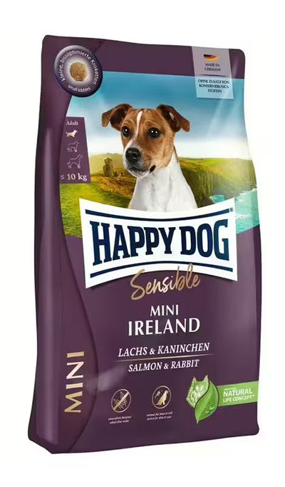Храна за кучета Happy Dog Sensible Mini Ireland със сьомга и заешко
