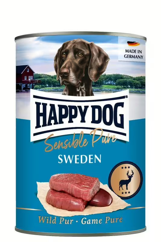 Консерва за кучета Happy Dog Sensible Pure Sweden с дивечово месо