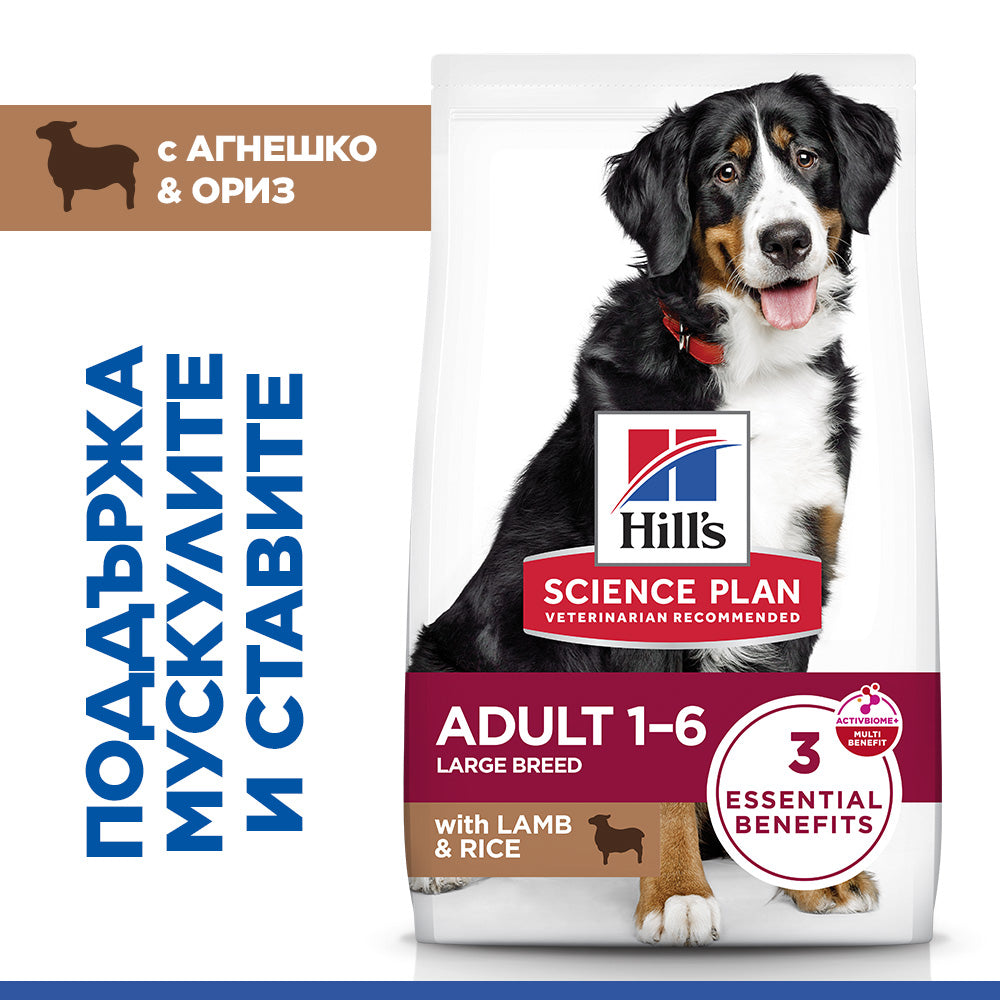 Hill's Science Plan Large Breed Adult с агнешко и ориз – опаковка