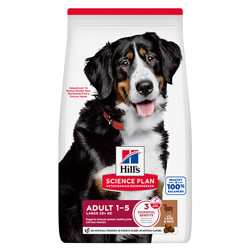 Hill's Science Plan Large Breed Adult с агнешко и ориз – предна страна на опаковката