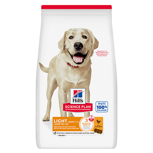 Hill's Science Plan Adult Light Large Breed с пилешко – предна страна на опаковката