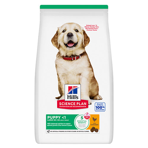 Hill's Science Plan Puppy Large Breed с пилешко – предна страна на опаковката