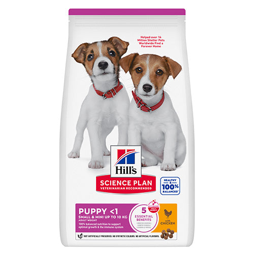 Hill's Science Plan Small&Mini Puppy с пилешко – предна страна на опаковката