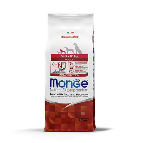 Monge Adult Mini с агнешко и ориз – опаковка