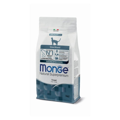 Monge Cat Sterilised с пъстърва – опаковка