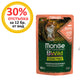 Пауч Monge BWild Grain Free Sterilised със сьомга, скариди и зеленчуци – опаковка