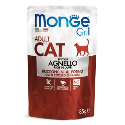 Пауч Monge Grill Grain Free Adult с агнешко – опаковка