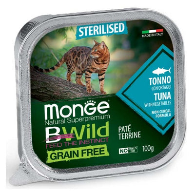 Терин Monge BWild Grain Free Sterilised с риба тон и зеленчуци – опаковка