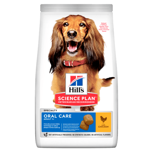 Пълноценна храна за кучета Hill’s SP Adult Oral Care с пилешко - снимка 1 от 5