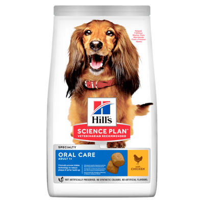 Пълноценна храна за кучета Hill’s SP Adult Oral Care с пилешко - снимка 1 от 5