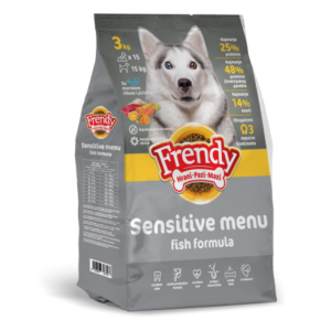 Открийте изключителната грижа за вашето куче с Frendy Sensitive Fish - специално формулирана гранулова храна, предназначена за чувствителни кучета